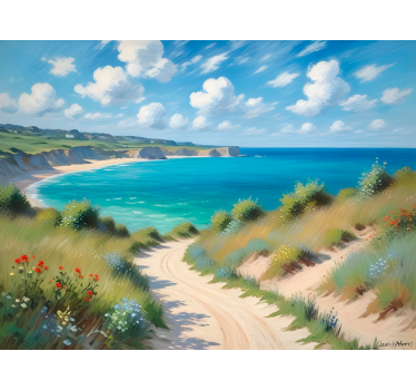 Poster Landschaft wunderschöner meerblick - TenStickers
