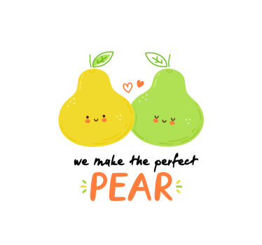 Poster küche lustiger spruch mit birnen - TenStickers