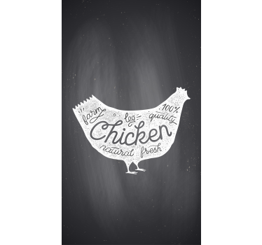 Poster küche frisches hühnerfleisch - TenStickers
