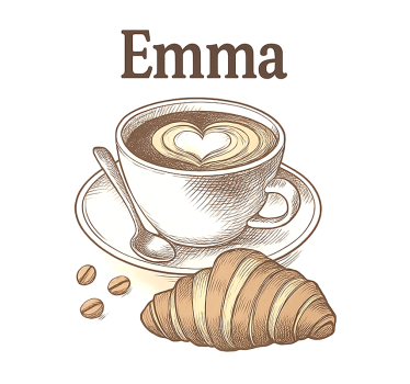 Poster küche personalisiertes kaffeedesign - TenStickers