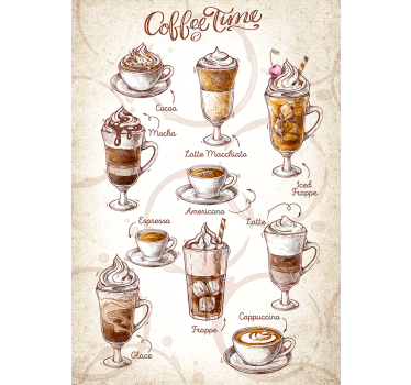 Kaffee-plakatdruck - TenStickers