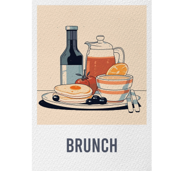 Gemälde Poster Essen und Brunch - TenStickers