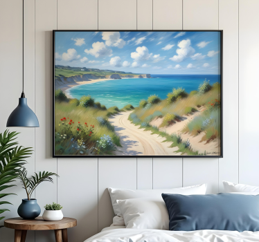 Poster Landschaft wunderschöner meerblick - TenStickers