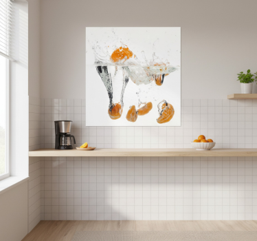 Poster küche früchte im wasser - TenStickers