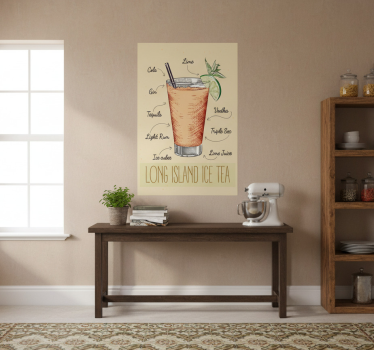 Poster küche long island eistee - TenStickers