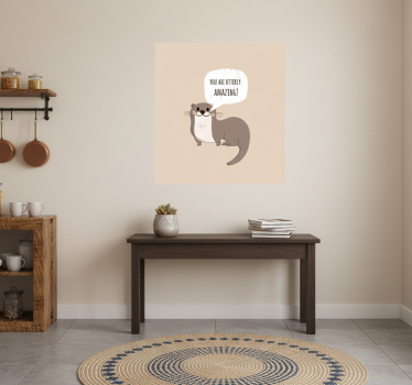 Poster küche lustiger otter wortwitz - TenStickers