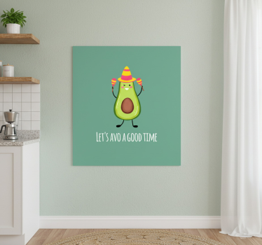 Poster küche lustiger spruch mit avocados - TenStickers