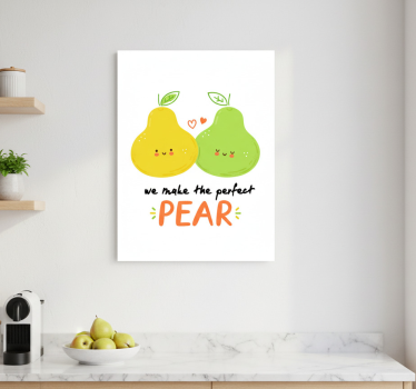 Poster küche lustiger spruch mit birnen - TenStickers