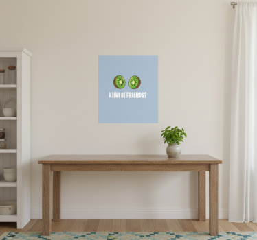 Poster küche lustiger spruch mit kiwis - TenStickers
