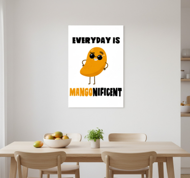Poster küche lustiger spruch mit mango - TenStickers