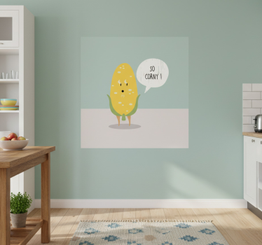 Poster küche lustiger spruch so maisig - TenStickers