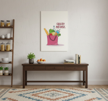Poster küche mit lebensmittelillustration - TenStickers