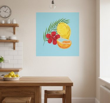 Poster küche pastell zitronen früchte design - TenStickers