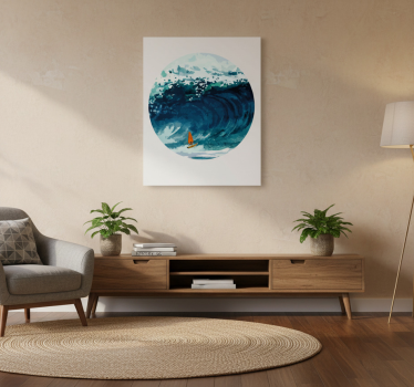Poster landschaft windsurfer im einsatz - TenStickers