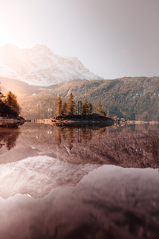 realistisches Fotoposter nordische berge - TenStickers