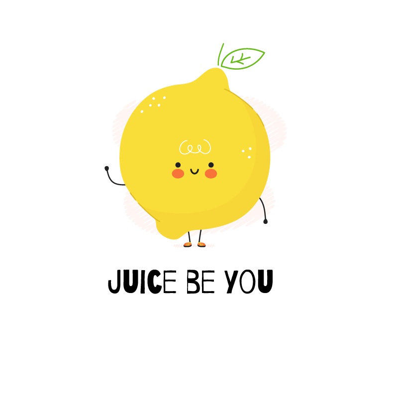 Poster küche lustiger spruch mit gelbem zitrone - TenStickers