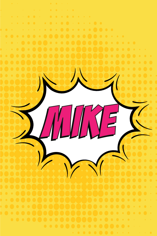 Poster teenagerzimmer comicbuchname - TenStickers