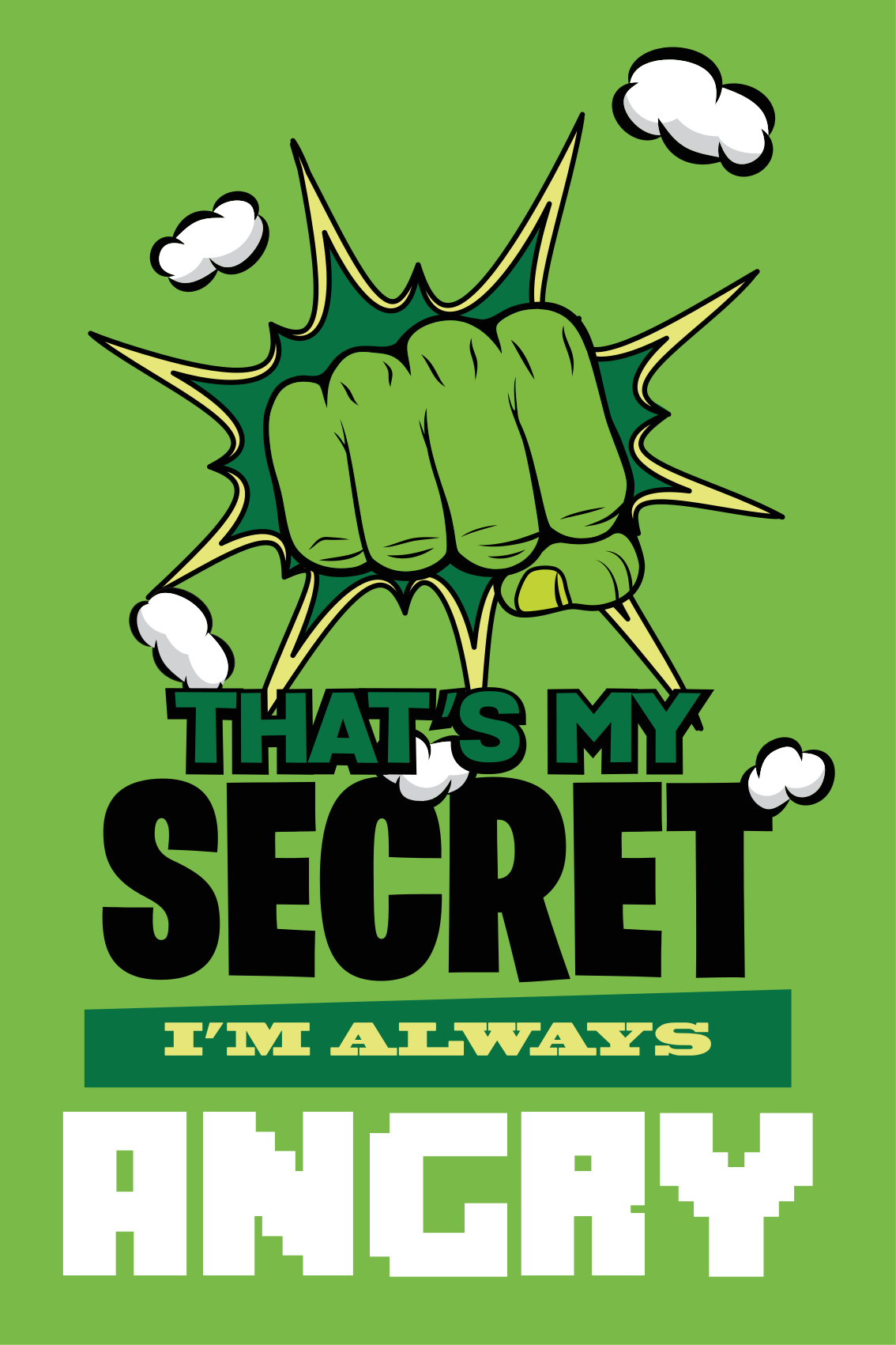 Poster teenagerzimmer ich bin immer wütend - TenStickers