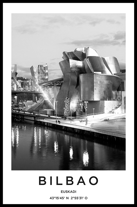 Poster wohnzimmer bilbao fotografie - TenStickers