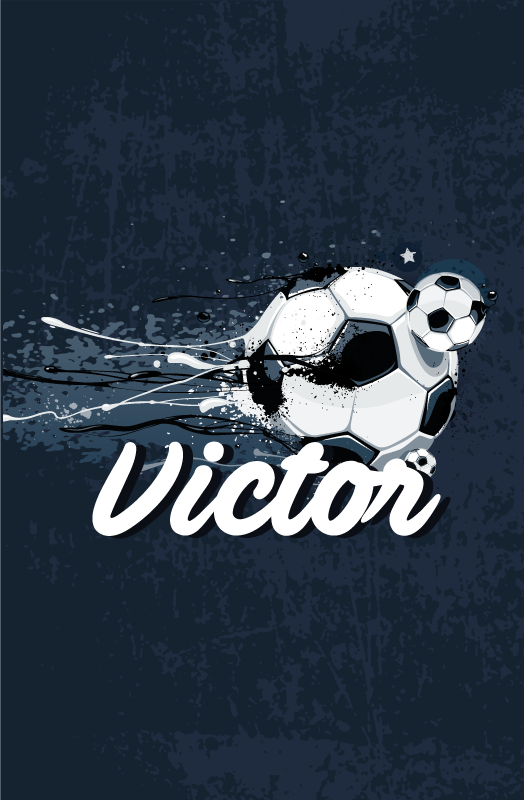 Poster kinderzimmer im originaldesign mit namen - TenStickers