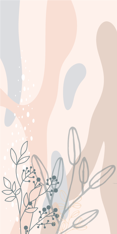 Poster blumen und pflanzen elegante blumen-silhouette - TenStickers