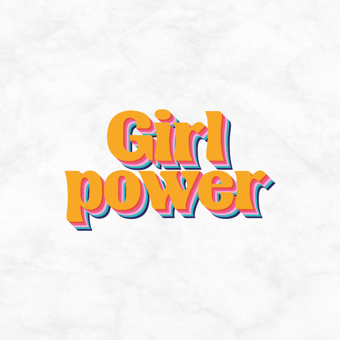 Poster teenagerzimmer mädchenpower zitat mit blumen - TenStickers