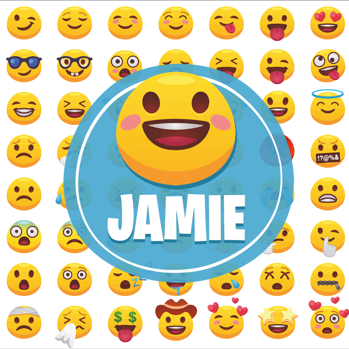 Poster teenagerzimmer emoji ausdrucks-kollektion - TenStickers