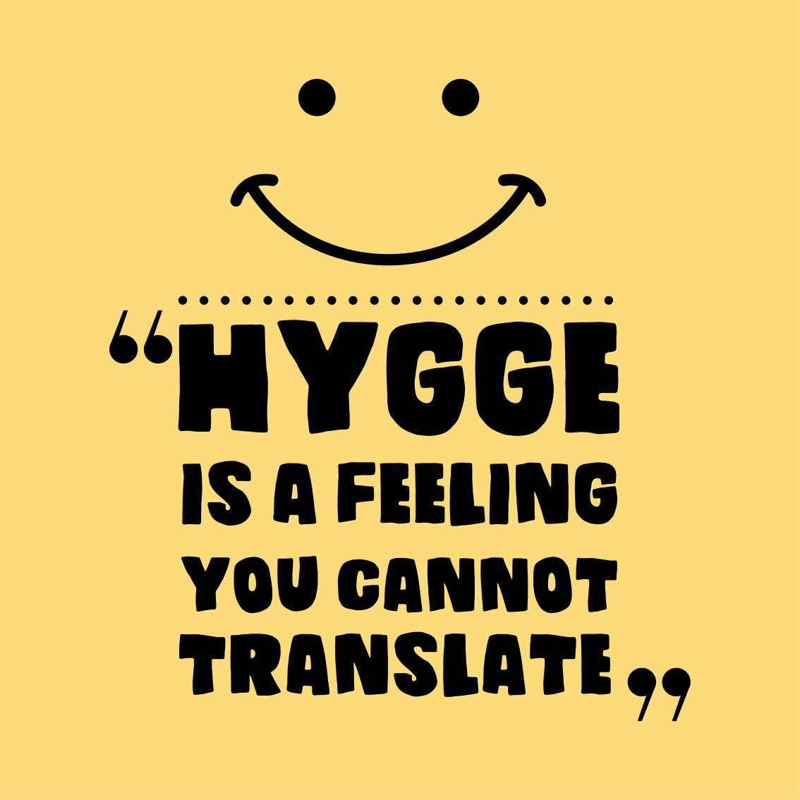 Poster teenagerzimmer hygge ist ein gefühl - TenStickers