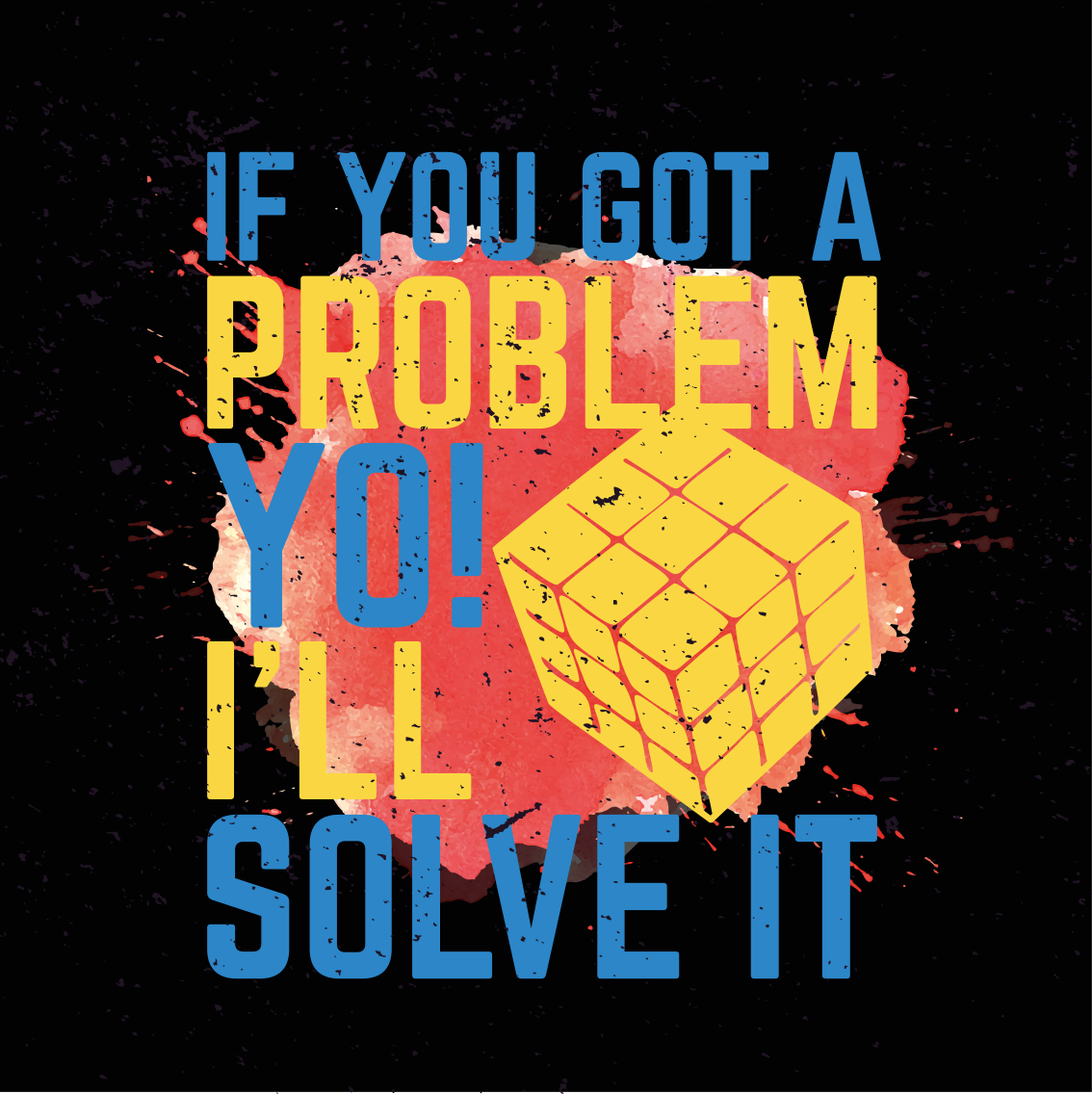Poster teenagerzimmer rubik's würfel zitat - TenStickers