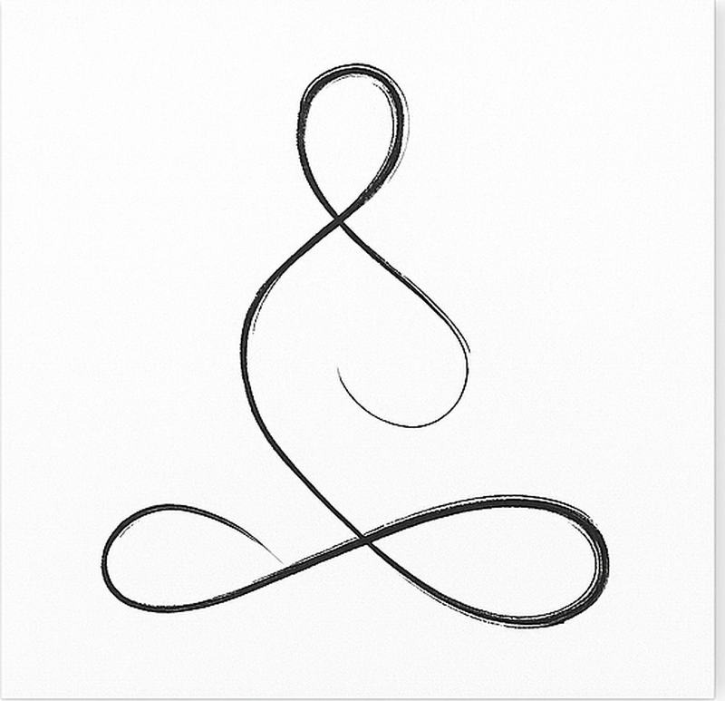 Poster sport atem yoga design - TenStickers