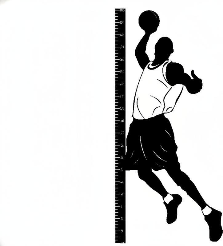 Poster basketball als dekorative wandmessung - TenStickers