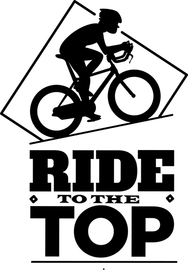 Poster kreise vinyle für radfahrer zum gipfel - TenStickers