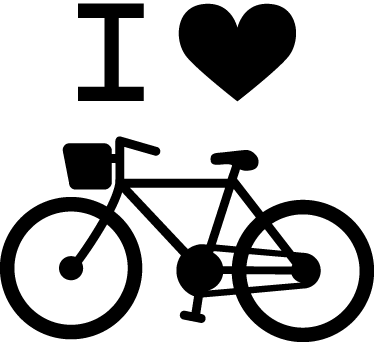 Poster kreise i liebe fahrräder wanddekoration - TenStickers