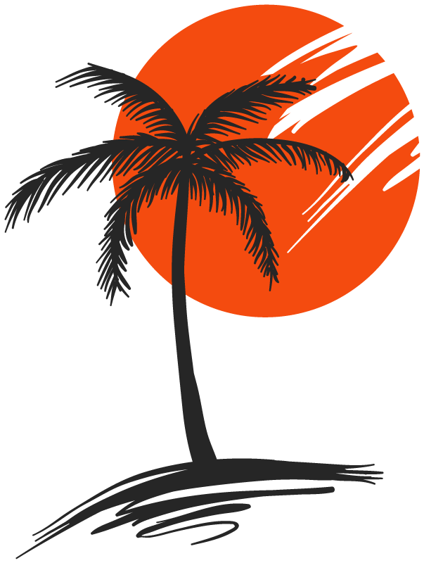 Poster baum dekoratives palmenvinyl - TenStickers