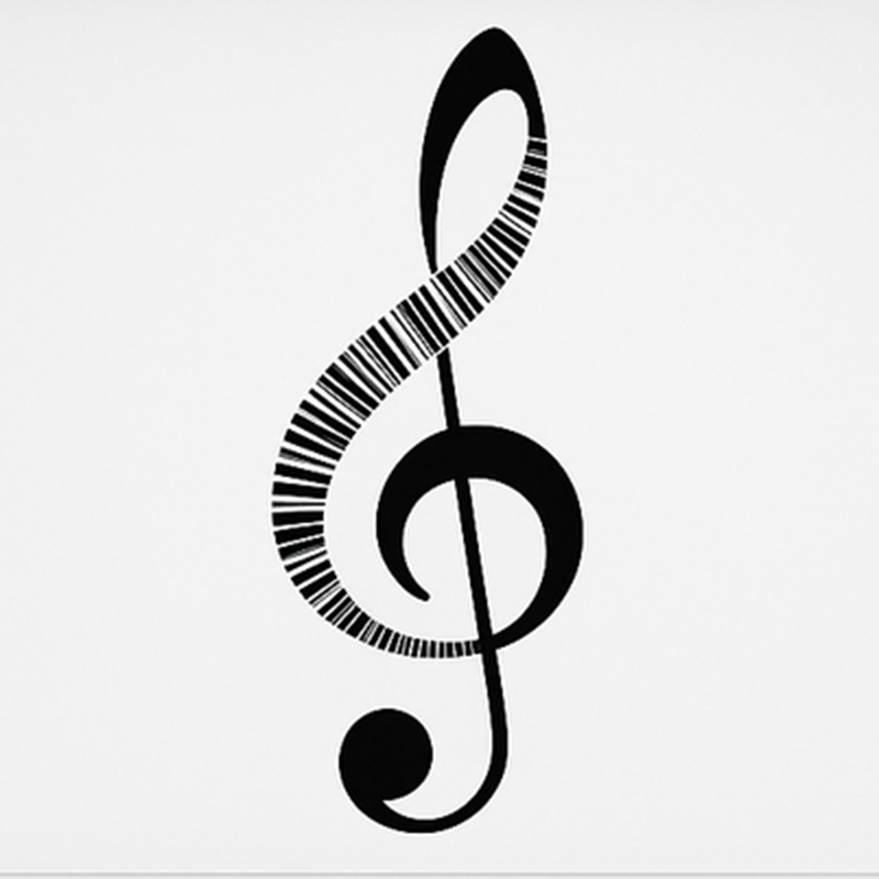 Musik poster mit musiknote - TenStickers