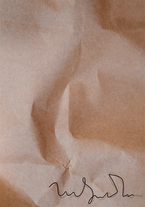 Poster abstrakt mit alter papierunterschrift - TenStickers