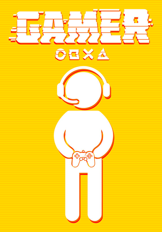 Gaming poster spielerikone - TenStickers
