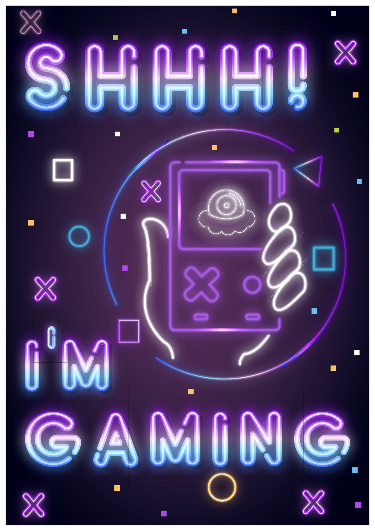 Gaming poster ich bin am zocken - TenStickers