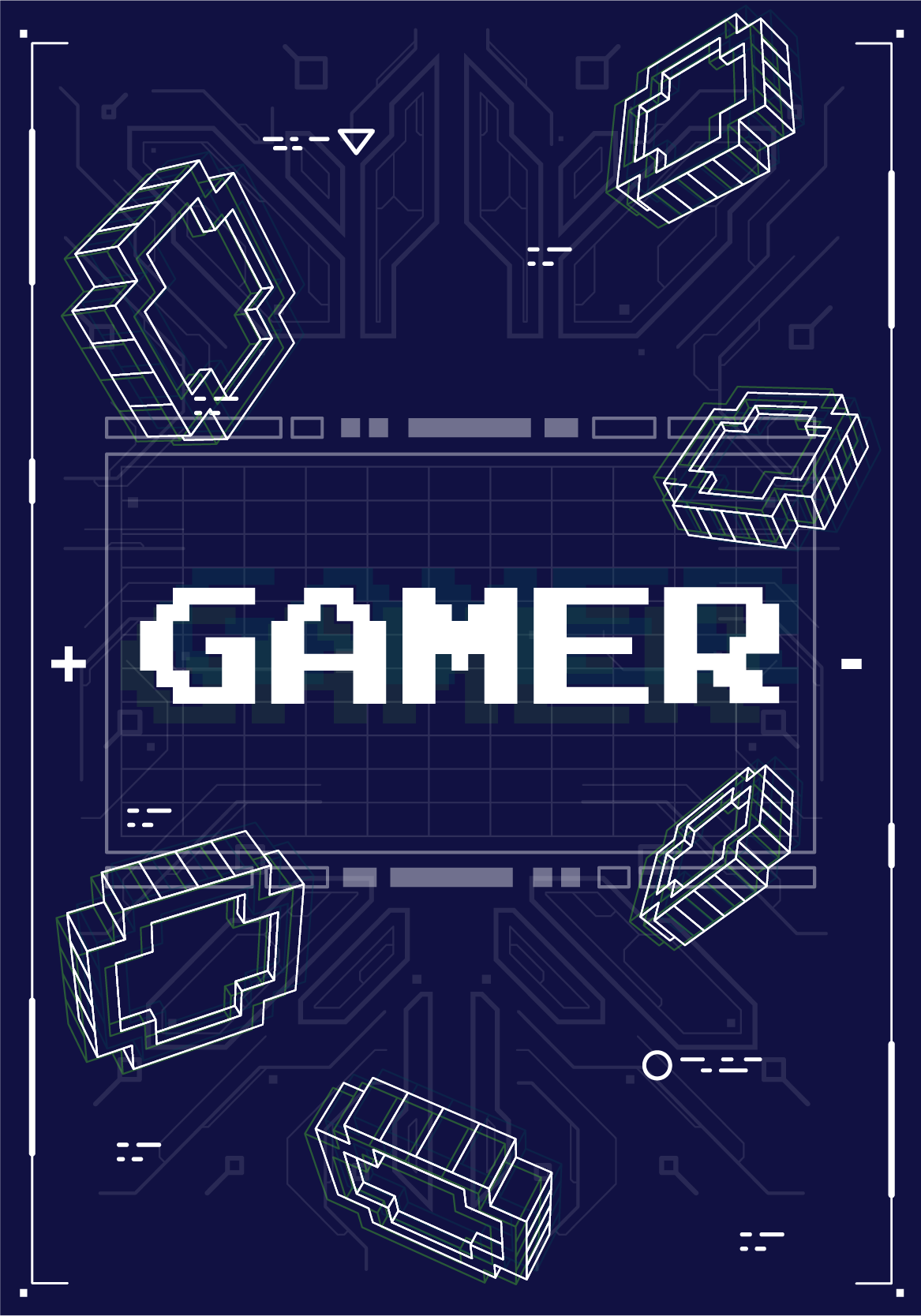 Gaming poster für retro gamer - TenStickers