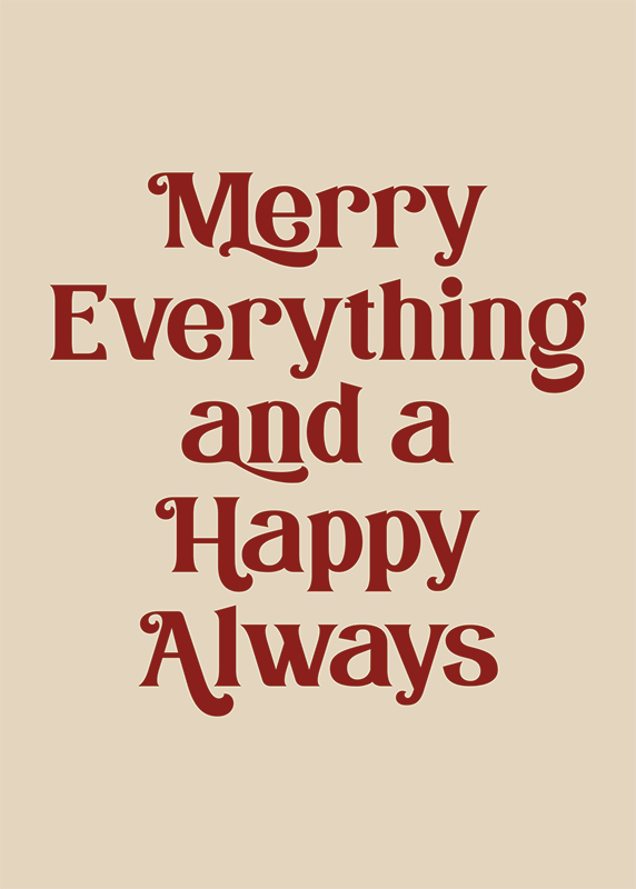 Poster weihnachten freude und glück für immer - TenStickers