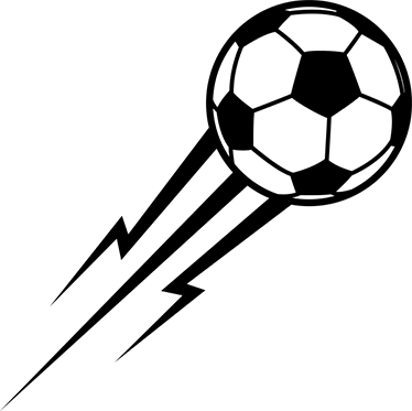 Poster fußball wandtattoo ball wie der blitz - TenStickers
