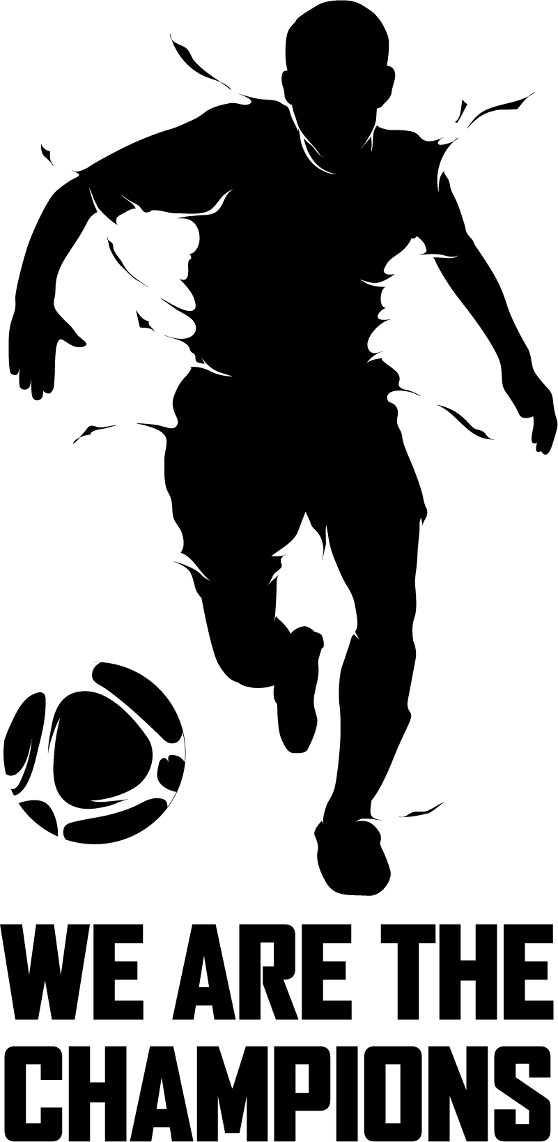 Poster fußball wir sind die champions - TenStickers