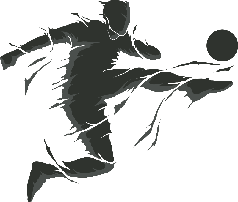 Poster fußball mit fußballspieler aufkleber - TenStickers