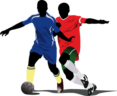 Poster fußball jugendliche spieler im wettkampf - TenStickers