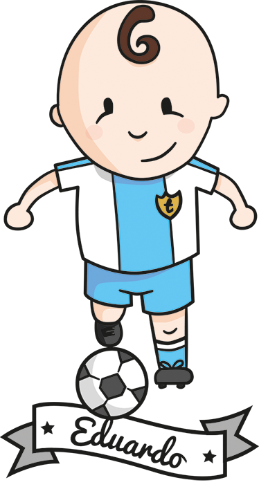 Poster fußball personalisierbares vinilo spieler - TenStickers