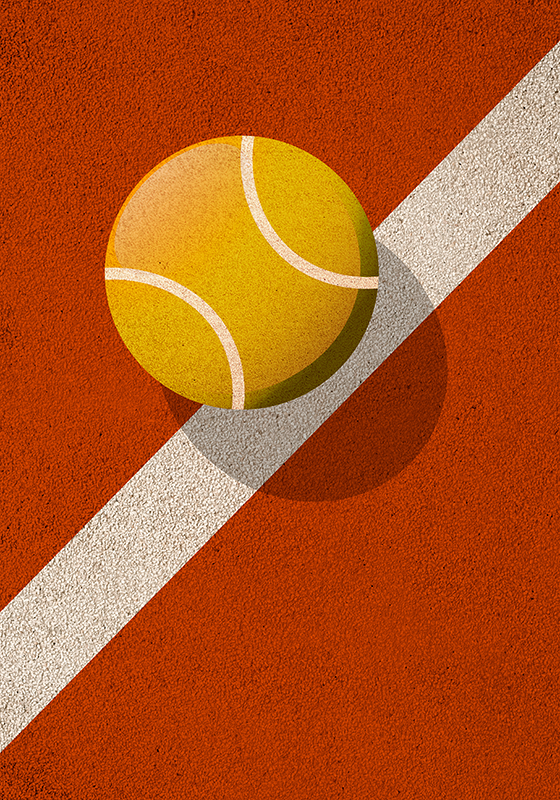 Tennisball-design-poster - TenStickers
