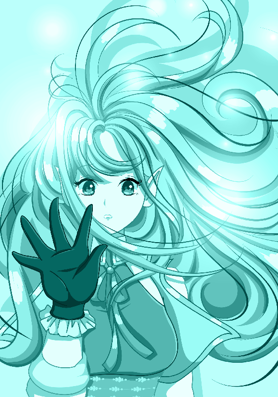 Süßer anime-mädchen-plakatdruck - TenStickers