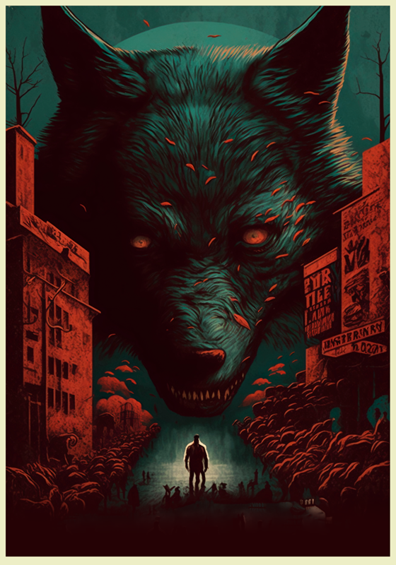 Wolf filmposter tierposter - TenStickers