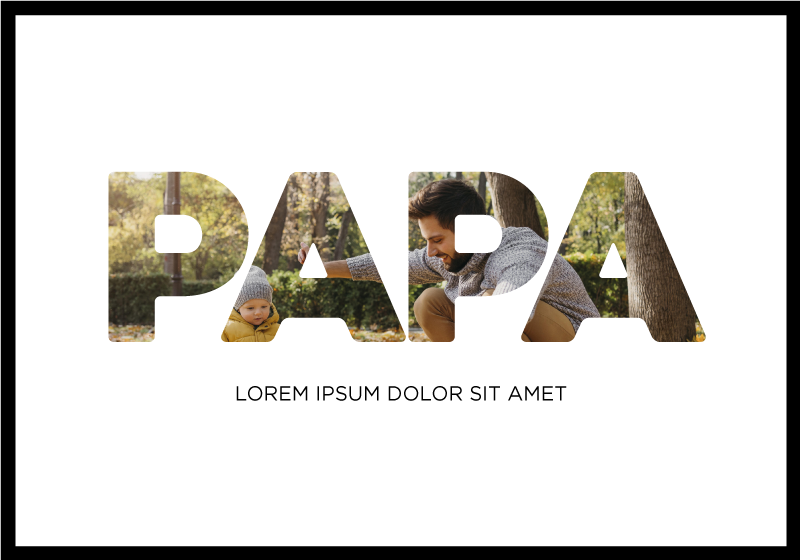 Wohnzimmer Poster Papa, my Hero - TenStickers