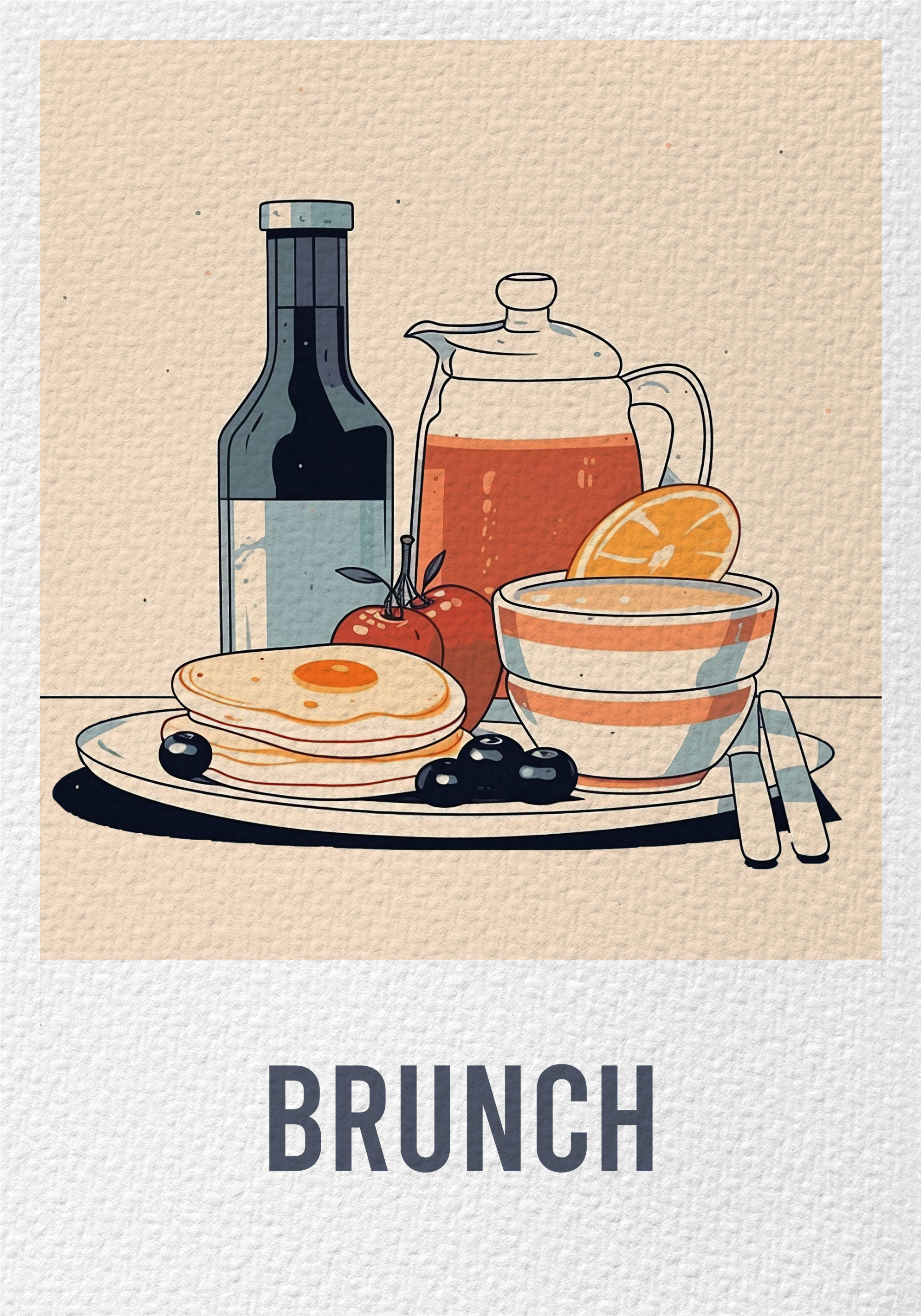 Poster Essen und Brunch Gemälde - TenStickers